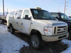 VAN; 2012 FORD E-350 ECONOLINE, VIN# 1FBSS3BS8CDA62055,MILES 57,507