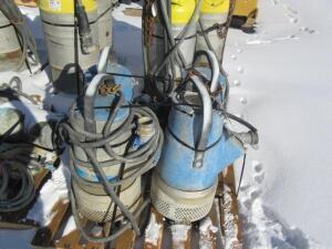 LOT OF 4 TSURUMI SUBMERSIBLE PUMP