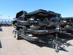 (4) 2016 CARSON 6' X 17' HEAVY DUTY CAR HAULER WITH STEEL BED from DC SOLAR (1) MISSING TIRE- Tag Numbers 11551 11552 11553 11565 VIN: 4HXSC1724HC1855