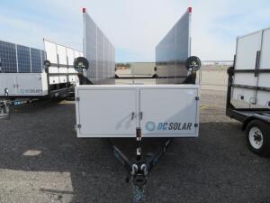 2015 SCT 20 Mobile Solar Generator from DC SOLAR - Tag Number 9194 Consists of: 2 SMA Converters Midnight Classic controller 2 x 48v Batteries 10 Sola