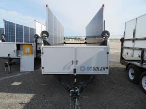 2015 SCT 20 Mobile Solar Generator from DC SOLAR - Tag Number 8879 Consists of: 2 SMA Converters Midnight Classic controller 2 x 48v Batteries 10 Sola