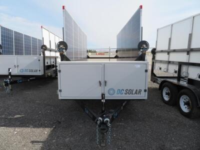 2015 SCT 20 Mobile Solar Generator from DC SOLAR - Tag Number 8881 Consists of: 2 SMA Converters Midnight Classic controller 2 x 48v Batteries 10 Sola