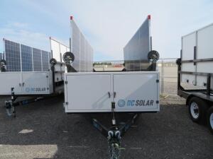 2015 SCT 20 Mobile Solar Generator from DC SOLAR - Tag Number 8883 Consists of: 2 SMA Converters Midnight Classic controller 2 x 48v Batteries 10 Sola