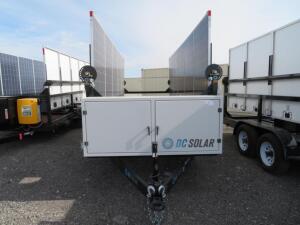 2015 SCT 20 Mobile Solar Generator from DC SOLAR - Tag Number 8904 Consists of: 2 SMA Converters Midnight Classic controller 2 x 48v Batteries 10 Sola