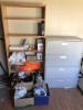 Lot of Asst. Cover-Alls, Safety Supplies, 4-Drawer Lateral Filing Cabinet, Shelving, etc. Located at 310-2nd Ave. Fox Creek, AB T0H 1P0 - 2