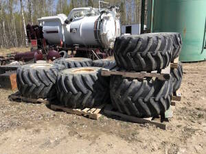 Lot of (8) Floater Tires Located at 310-2nd Ave. Fox Creek, AB T0H 1P0