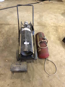 Lot of Pressure Tank and Heater (Needs Repair) Located at 310-2nd Ave. Fox Creek, AB T0H 1P0