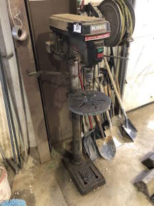 King Industrial 16-Speed 17" Pedestal Drill Press Located at 310-2nd Ave. Fox Creek, AB T0H 1P0