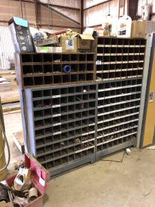 Lot of (7) Asst. Parts Bins w/ Contents Located at 310-2nd Ave. Fox Creek, AB T0H 1P0