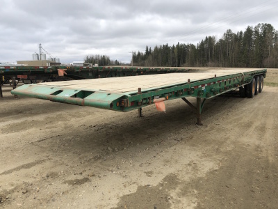 1997 Doepker Tri-Axle Oilfield Float Trailer 48' Kicker roll and 10" live roll Serial No 2DEHBFZ39V1010193 Unit No 2205 Located at 2020 1st Ave. Edson, AB, T7E 1T8