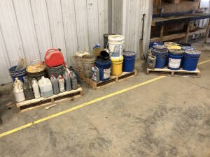 Lot of (3) Pallets of Asst. Fluids Located at 2020 1st Ave. Edson, AB, T7E 1T8