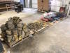 Lot of (4) Pallets of Asst. Straps, Extension Cords, Mechanics Creepers, Airline, Lifting Hooks, Chain, etc. Located at 2020 1st Ave. Edson, AB, T7E 1T8
