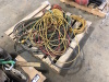 Lot of (4) Pallets of Asst. Straps, Extension Cords, Mechanics Creepers, Airline, Lifting Hooks, Chain, etc. Located at 2020 1st Ave. Edson, AB, T7E 1T8 - 3