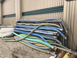 Lot of Cantilever Racking w/ Asst. Hoses Located at 2020 1st Ave. Edson, AB, T7E 1T8