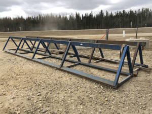 Lot of (2) Pipe Stands Located at 2020 1st Ave. Edson, AB, T7E 1T8