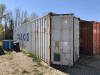 40' Sea Container w/ Contents including Shelving, Tarp, Signs, Fittings, etc. Located at 5603-50 Ave. Warburg, AB T0C 2T0