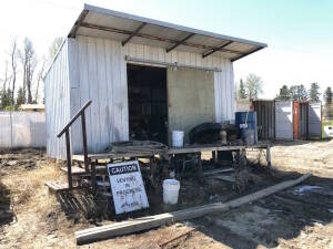 Shed w/ Asst. contents including Fittings, etc. Located at 5603-50 Ave. Warburg, AB T0C 2T0