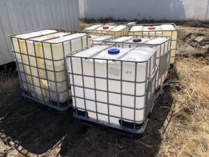 Lot of (7) Asst. Chemical Totes Located at 5603-50 Ave. Warburg, AB T0C 2T0