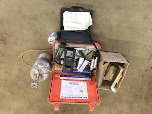 Lot of Asst. Gas Monitor Equipment including Monitors, Bump Test Equip, etc. Located at 5603-50 Ave. Warburg, AB T0C 2T0