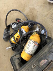 Lot of (2) SCBA Air Packs Located at 5603-50 Ave. Warburg, AB T0C 2T0