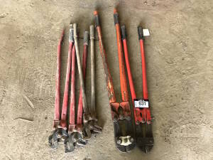 Lot of (2) Asst. Bolt Cutters, and (3) Asst. Crimpers Located at 5603-50 Ave. Warburg, AB T0C 2T0