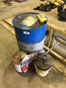 Lot of Asst. Lubes, Pail Pump, etc. Located at 310-2nd Ave. Fox Creek, AB T0H 1P0