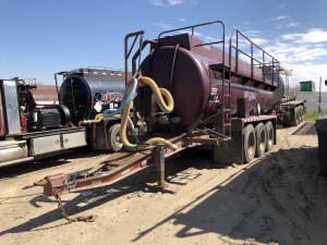 2003 Wabash Tridem Tank Trailer Pup, TC 407 AL Spec, 21,780L Cap., Tires 11R24.5, Pintle Hitch, Steel Railing VIN 2W9PA36393W040137 Unit # 2042 Located at 5603-50 Ave. Warburg, AB T0C 2T0