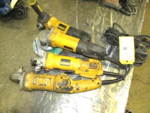 LOT OF 4 DEWALT ELECTRIC GRINDER 6''