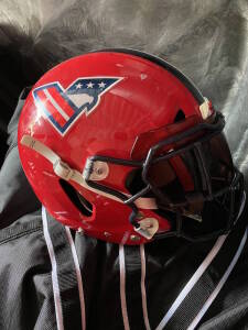 WASHINGTON VALOR - This lot includes Valor related equipment at (3 separate locations), complete field system (located at Penn Belt/ Forestville), down markers, blocking dummies, helmets, shoulder pads, game jerseys and balls, promotional items to include
