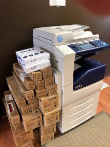 Xerox Work Centre 7225i Photocopier w. Assorted Toner Cartridges. Located at 310-2nd Av. Fox Creek, AB T0H 1P0