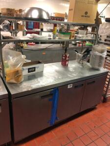 Delfield 3-Door Refrigerated Prep Table 4472N-M405