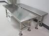 LOT (QTY.2) STAINLESS STEEL BENCHES - 2