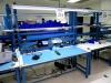 LAB WORK TABLE WITH OVERHEAD LIGHT, 6'FT LONG, 30" WIDE, 82" HEIGHT, (TABLE ONLY), (DELAY PICK-UP)