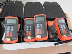 LOT (QTY.4) DR. METER DIGITAL ILLUMINANCE METERS, MODELL LX1330B