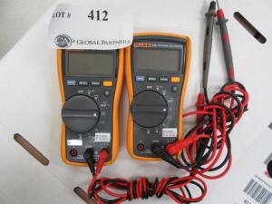 LOT (QTY.2) FLUKE 115 TRUE RMS MULTIMETERS