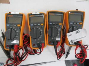 LOT (QTY.4) FLUKE 115 TRUE RMS MULTIMETERS