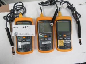 LOT (QTY.3) FLUKE 51 II THERMOMETERS