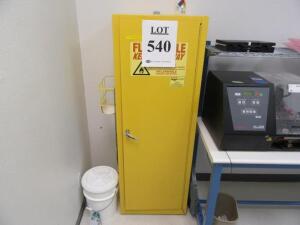 EAGLE 24 GAL. SAFETY STORAGE CABINET, MODEL: 2310, (CORNER LAB NEXT TO RESTROOM)