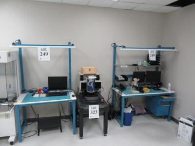 LOT (QTY.5) BENCH DEPOT LAB WORK TABLES, (2) 4'FT, AND (3) 5'FT, (TABLES ONLY), (DELAY PICK-UP)