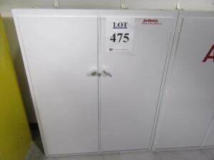 SCIMATCO ACID POLYETHYLENE STORAGE CABINET 5' X 4' (MACHINE SHOP)