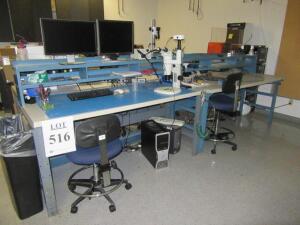 LOT (QTY.5) 6'FT LAB WORK TABLES, (LAB NEXT TO EXIT)