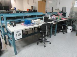 LOT (QTY.4) 6'FT LAB WORK TABLES, (LAB NEXT TO EXIT)