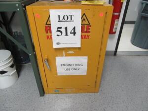 JUSTRITE 12 GAL. SAFETY STORAGE CABINET, (LAB NEXT TO EXIT)