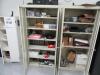 LOT (QTY.2) METAL STORAGE CABINETS AND (QTY.1) WOOD STORAGE CABINETS WITH CONTENTS, (LAB NEXT TO EXIT)