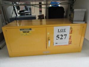 JUSTRITE 12 GAL. FLAMMABLE STORAGE CABINET, (LAB NEXT TO FRONT OFFICE)