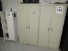 LOT (QTY.2) METAL STORAGE CABINETS AND (QTY.1) WOOD STORAGE CABINETS WITH CONTENTS, (LAB NEXT TO EXIT) - 10