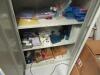 STORAGE CABINET, WITH ASST'D HOT PLATE BLOCKS, AND PARTS, (LAB NEXT TO FRONT OFFICE) - 2