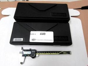 LOT (QTY.6) 6" MITUTOYO DIGIMATIC DIGITAL CALIPERS