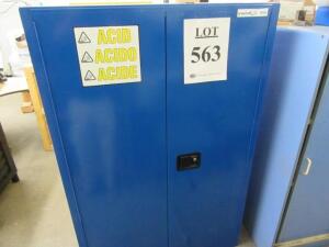 FLAMMABLE LIQUID STORAGE CABINET (LOCKED, BROKEN KEYS) (WAREHOUSE)