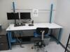 LOT OF (2) BENCH PRO WORK STATION W/ (2) CHAIRS AND MONITORS (LAB NEXT TO BACK EXIT) - 2